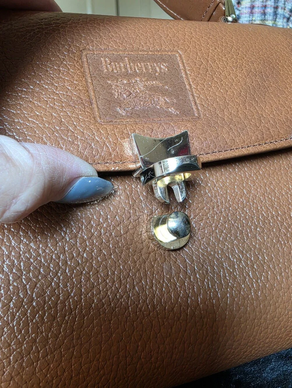Authentic Burberry Classic Top-Handle Bag